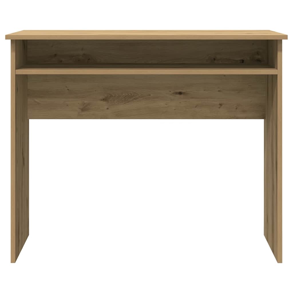 VidaXL Bureau 90x50x74 cm bewerkt hout artisanaal eikenkleur