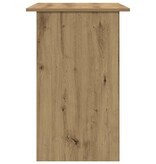 VidaXL Bureau 90x50x74 cm bewerkt hout artisanaal eikenkleur