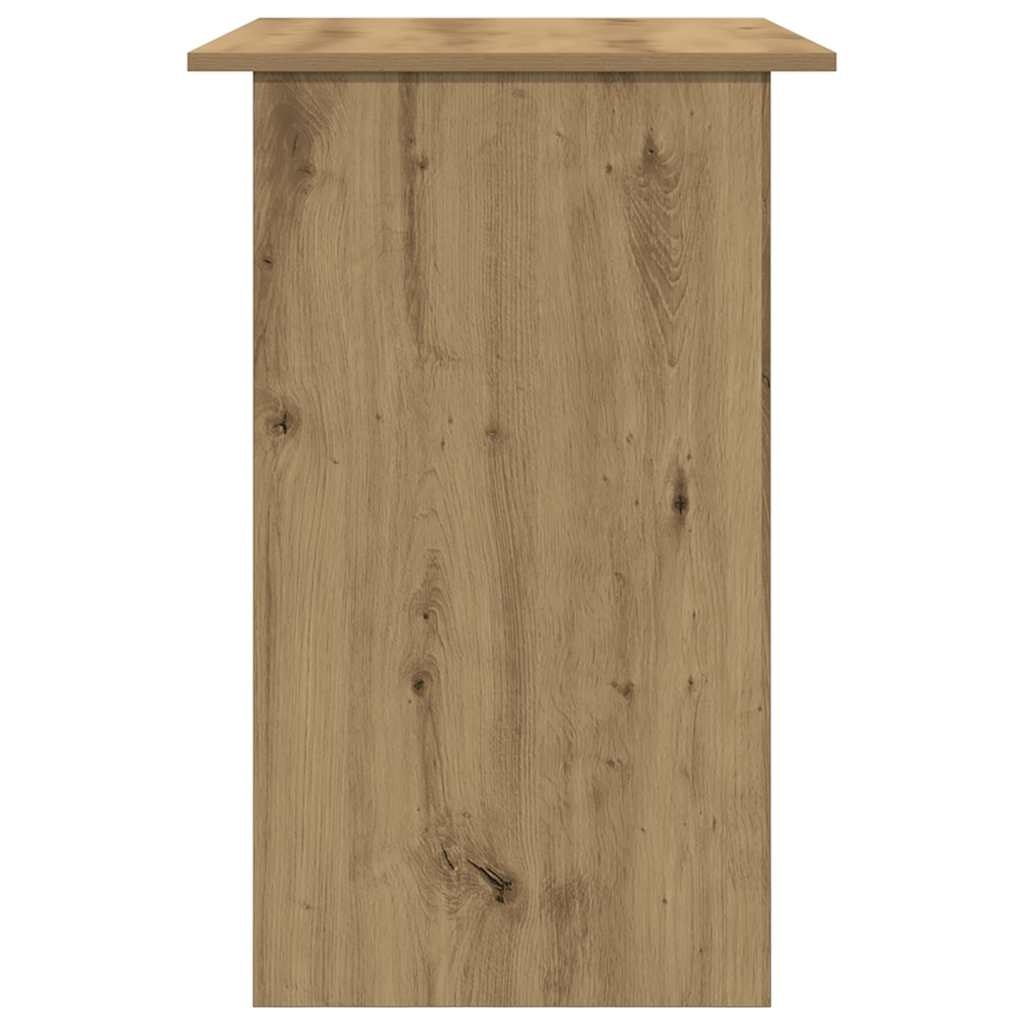 VidaXL Bureau 90x50x74 cm bewerkt hout artisanaal eikenkleur