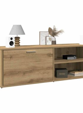 VidaXL Tv-meubel 120x34x37 cm bewerkt hout artisanaal eikenkleur