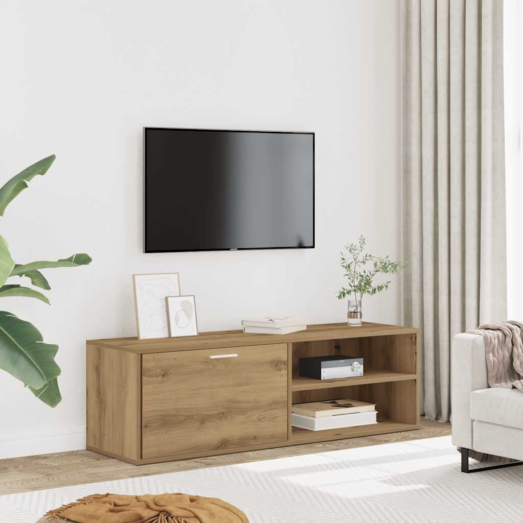 VidaXL Tv-meubel 120x34x37 cm bewerkt hout artisanaal eikenkleur