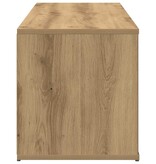 VidaXL Tv-meubel 120x34x37 cm bewerkt hout artisanaal eikenkleur