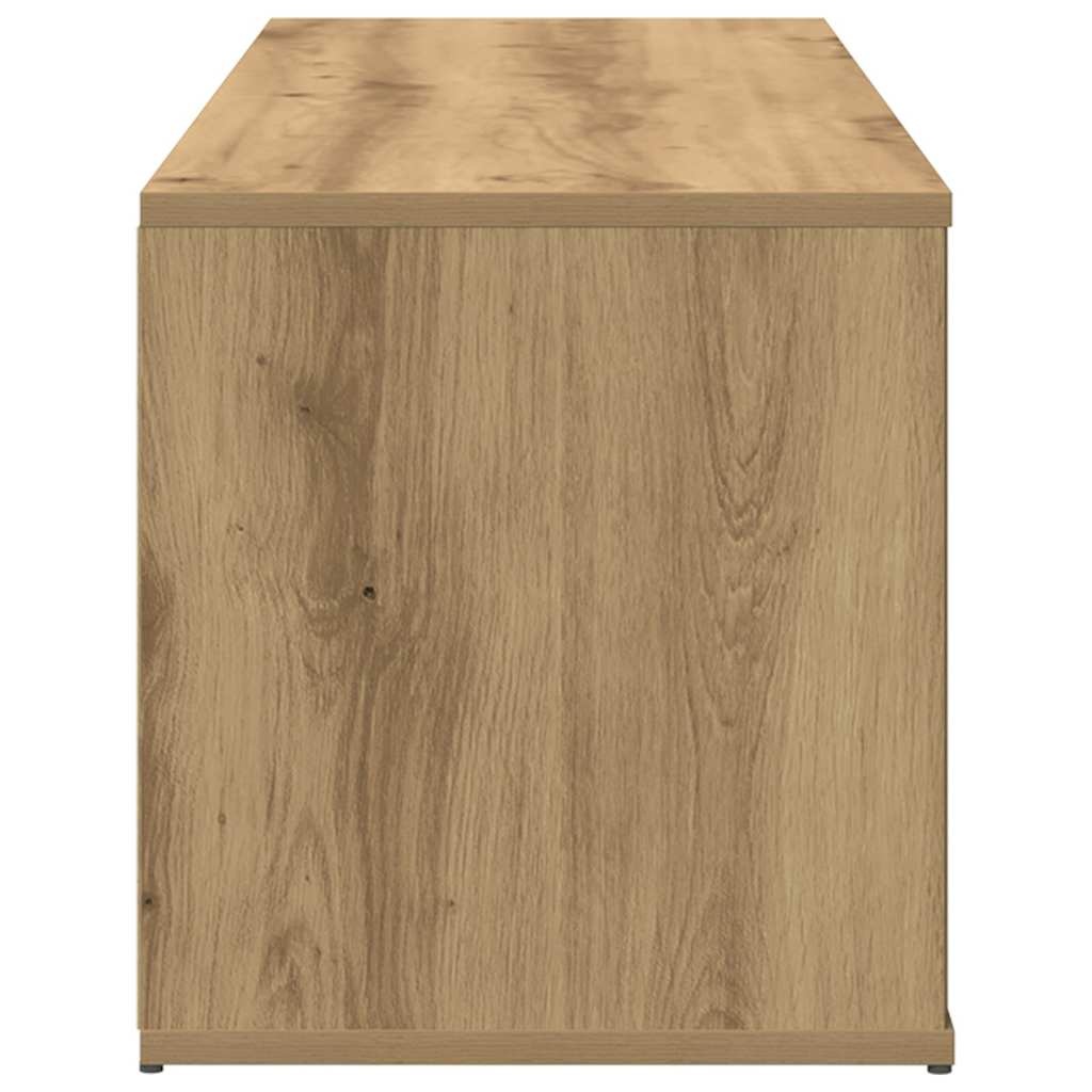 VidaXL Tv-meubel 120x34x37 cm bewerkt hout artisanaal eikenkleur