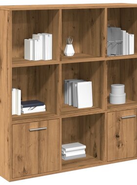 VidaXL Boekenkast 98x29x97,5 cm bewerkt hout artisanaal eikenkleur