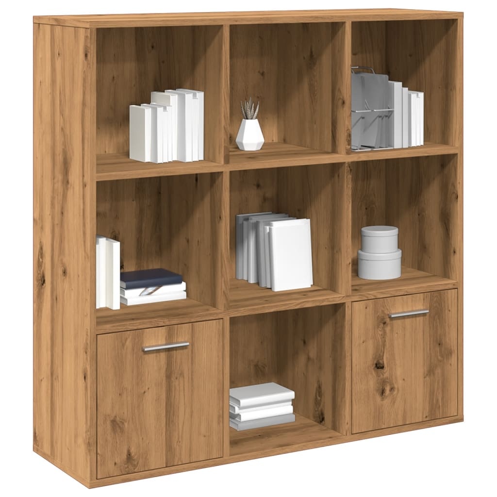 VidaXL Boekenkast 98x29x97,5 cm bewerkt hout artisanaal eikenkleur