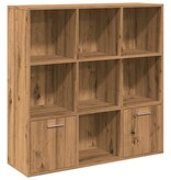 VidaXL Boekenkast 98x29x97,5 cm bewerkt hout artisanaal eikenkleur