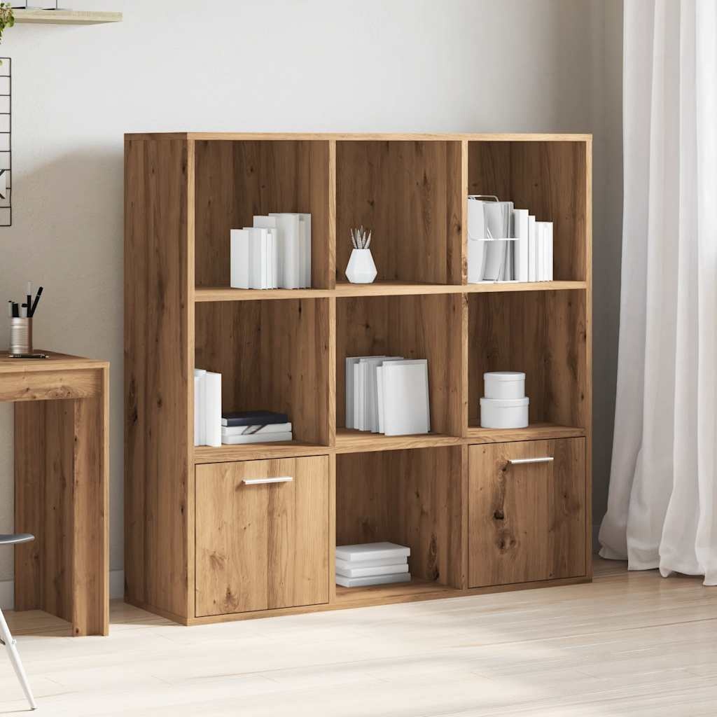 VidaXL Boekenkast 98x29x97,5 cm bewerkt hout artisanaal eikenkleur