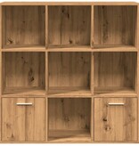 VidaXL Boekenkast 98x29x97,5 cm bewerkt hout artisanaal eikenkleur