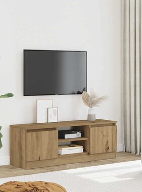 VidaXL Tv-meubel 102x30x36 cm bewerkt hout artisanaal eikenkleur