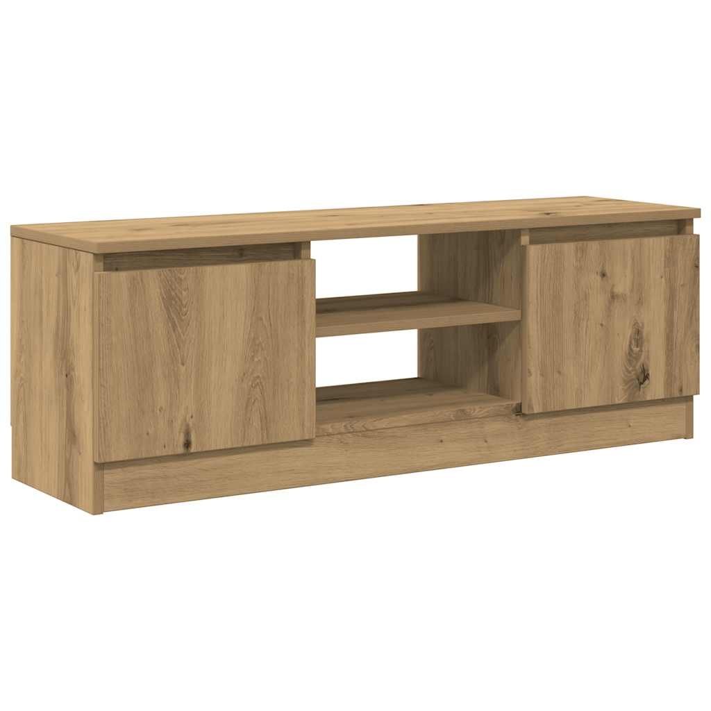 VidaXL Tv-meubel 102x30x36 cm bewerkt hout artisanaal eikenkleur
