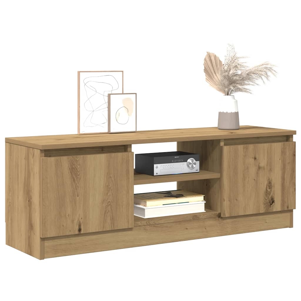 VidaXL Tv-meubel 102x30x36 cm bewerkt hout artisanaal eikenkleur