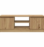 VidaXL Tv-meubel 102x30x36 cm bewerkt hout artisanaal eikenkleur