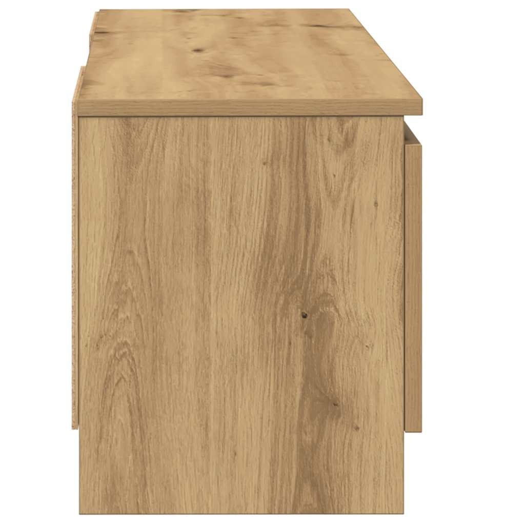 VidaXL Tv-meubel 102x30x36 cm bewerkt hout artisanaal eikenkleur