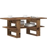 VidaXL Salontafel 102x55x42 cm bewerkt hout oud houtkleurig