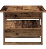 VidaXL Salontafel 102x55x42 cm bewerkt hout oud houtkleurig