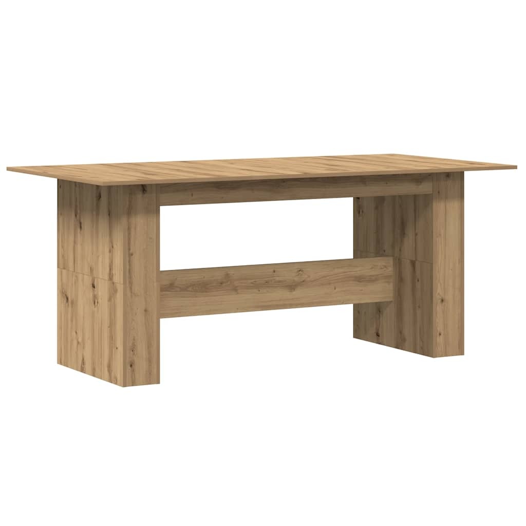 VidaXL Eettafel 180x90x76 cm bewerkt hout artisanaal eikenkleur