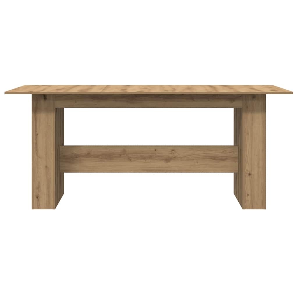 VidaXL Eettafel 180x90x76 cm bewerkt hout artisanaal eikenkleur