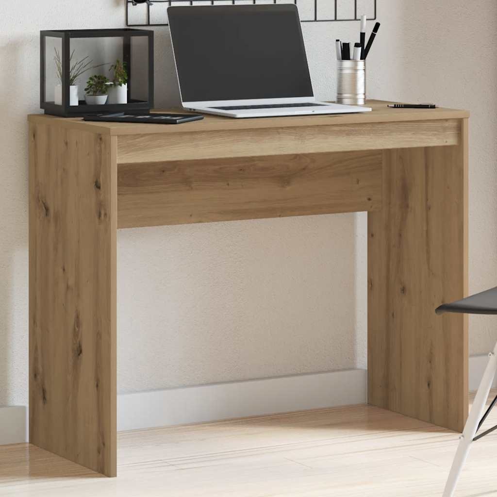 VidaXL Bureau 90x40x72 cm bewerkt hout artisanaal eikenkleur