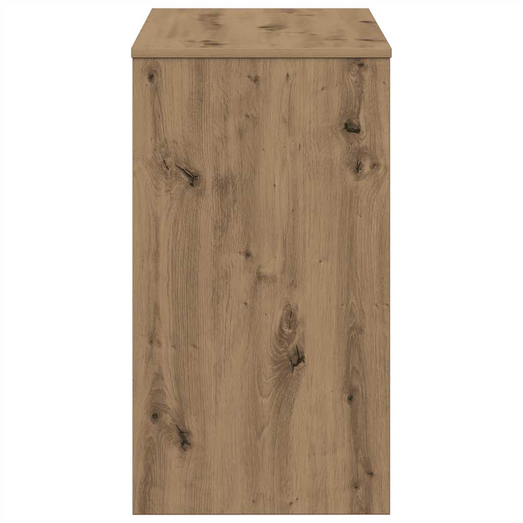 VidaXL Bureau 90x40x72 cm bewerkt hout artisanaal eikenkleur