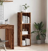VidaXL Boekenkast 36x30x114 cm bewerkt hout oud houtkleurig