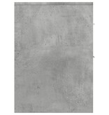 VidaXL Badkamerkast smal met wielen bewerkt hout betongrijs