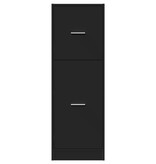 VidaXL Apothekerskast 40x41x118 cm bewerkt hout zwart