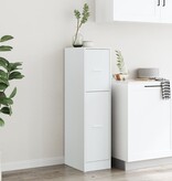 VidaXL Apothekerskast 30x41x118 cm bewerkt hout wit