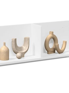 VidaXL Wandkast 70x16,5x30 cm bewerkt hout wit