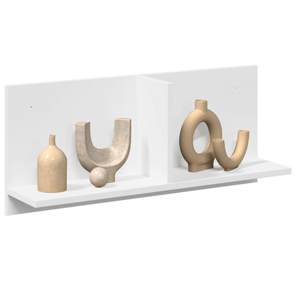 VidaXL Wandkast 70x16,5x30 cm bewerkt hout wit