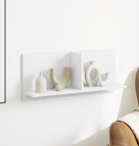 VidaXL Wandkast 70x16,5x30 cm bewerkt hout wit