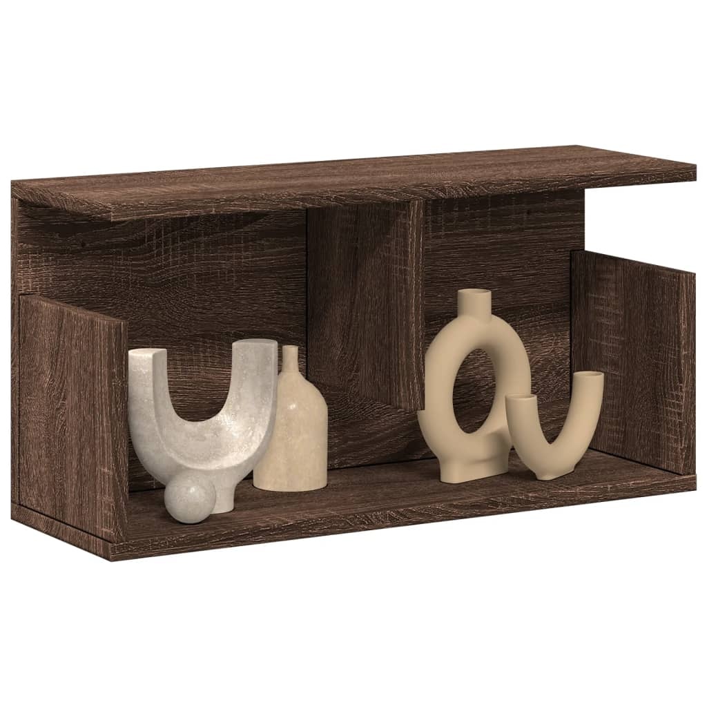 VidaXL Wandkast 60x20x30 cm bewerkt hout bruin eikenkleurig