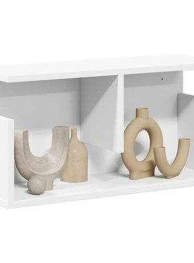 VidaXL Wandkast 60x20x30 cm bewerkt hout wit