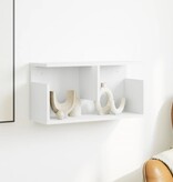 VidaXL Wandkast 60x20x30 cm bewerkt hout wit