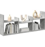 VidaXL Wandkast 100x18x40 cm bewerkt hout betongrijs