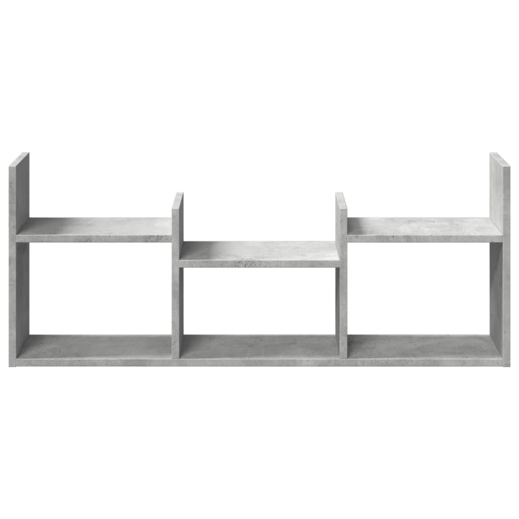 VidaXL Wandkast 100x18x40 cm bewerkt hout betongrijs