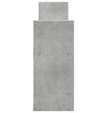 VidaXL Wandkast 100x18x40 cm bewerkt hout betongrijs