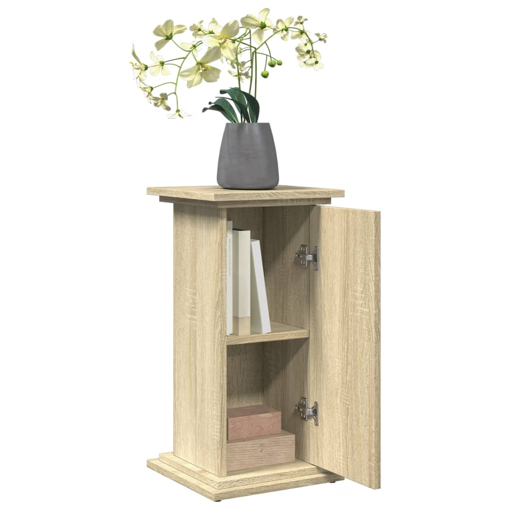 VidaXL Sokkel met opbergruimte 31x30x60 cm bewerkt hout sonoma eiken