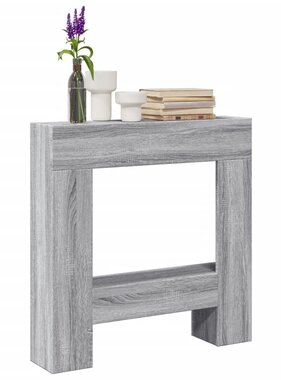 VidaXL Haardombouw 81x18x82 cm bewerkt hout grijs sonoma eikenkleur