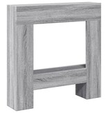 VidaXL Haardombouw 81x18x82 cm bewerkt hout grijs sonoma eikenkleur