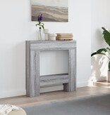 VidaXL Haardombouw 81x18x82 cm bewerkt hout grijs sonoma eikenkleur