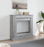 VidaXL Haardombouw 90x30x90 cm bewerkt hout grijs sonoma eikenkleur