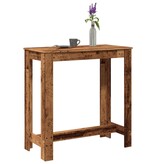 VidaXL Bartafel 102x50x103,5 cm bewerkt hout oud houtkleurig