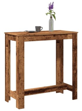 VidaXL Bartafel 102x50x103,5 cm bewerkt hout oud houtkleurig