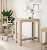 VidaXL Bartafel 102x50x103,5 cm bewerkt hout sonoma eikenkleurig