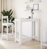 VidaXL Bartafel 102x50x103,5 cm bewerkt hout wit