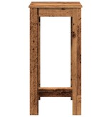 VidaXL Bartafel 51x50x103,5 cm bewerkt hout oud houtkleurig