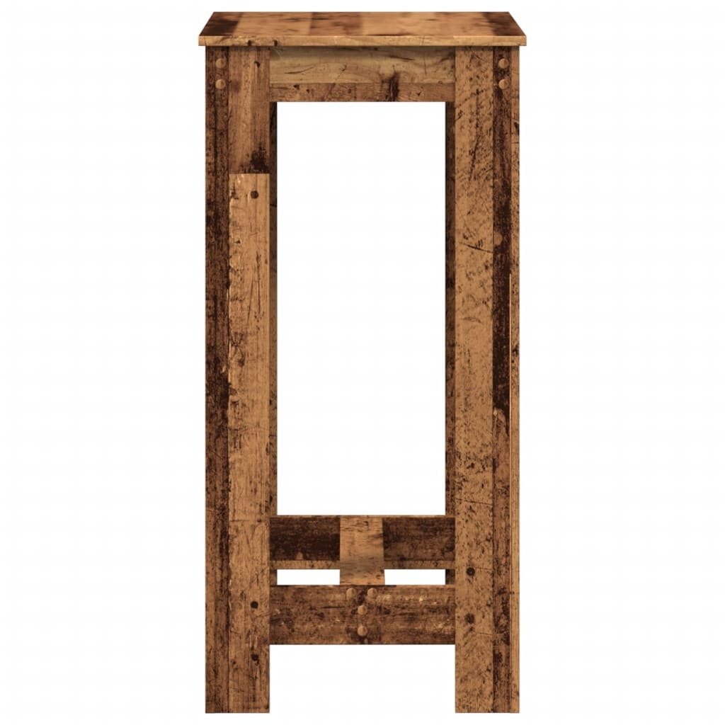 VidaXL Bartafel 51x50x103,5 cm bewerkt hout oud houtkleurig
