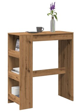 VidaXL Bartafel met rekken 90x40x103,5 cm hout artisanaal eikenkleurig