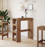 VidaXL Bartafel met rekken 90x40x103,5 cm hout artisanaal eikenkleurig