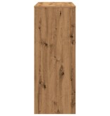 VidaXL Bartafel met rekken 90x40x103,5 cm hout artisanaal eikenkleurig